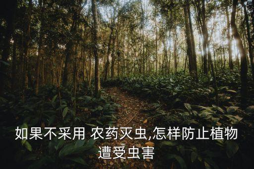 如果不采用 農藥滅蟲,怎樣防止植物遭受蟲害