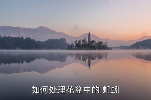 如何處理花盆中的 蚯蚓