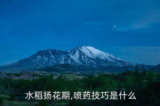 水稻噴多農藥有重金屬的嗎,水稻什么階段噴農藥