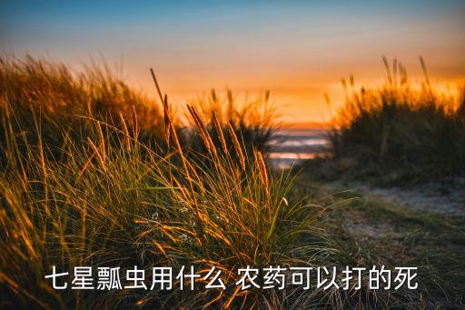 七星瓢蟲用什么 農藥可以打的死