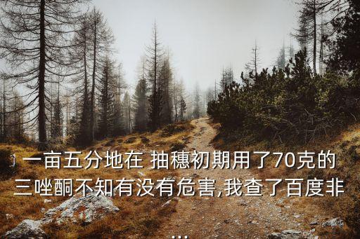 什么是水稻抽穗,水稻抽穗不能用什么農藥