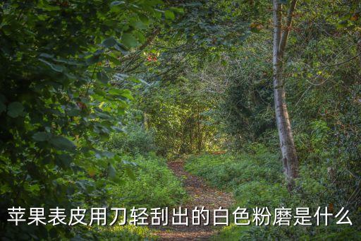 蘋果表皮用刀輕刮出的白色粉磨是什么