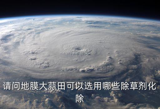 請問地膜大蒜田可以選用哪些除草劑化除