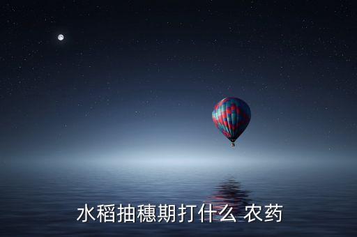 什么農藥能除水稻,水稻農藥什么時間打效果最好