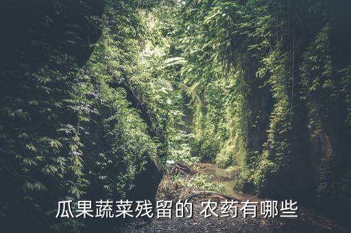 瓜果蔬菜殘留的 農(nóng)藥有哪些