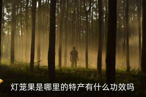 燈籠果是哪里的特產有什么功效嗎