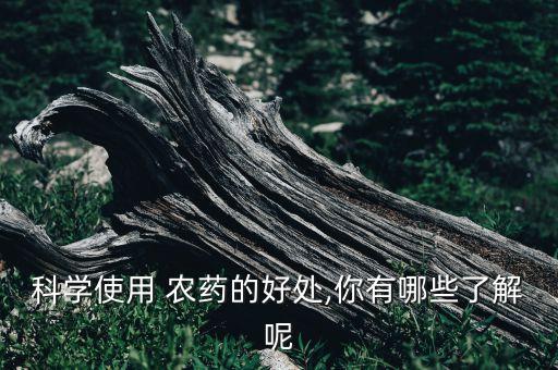 科學(xué)使用 農(nóng)藥的好處,你有哪些了解呢