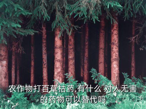 農(nóng)作物打百草枯藥,有什么 對(duì)人無害的藥物可以替代嗎