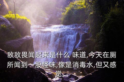 敵敵畏聞起來是什么 味道,今天在廁所聞到一股怪味,像是消毒水,但又感覺...