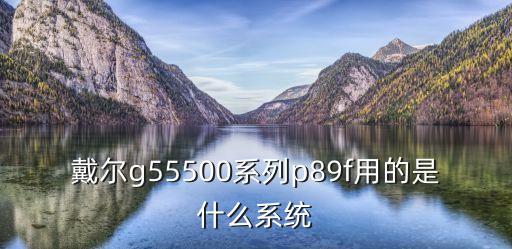戴爾g55500系列p89f用的是什么系統(tǒng)