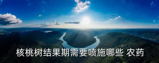 核桃樹結果期需要噴施哪些 農藥