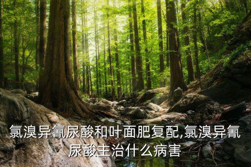 氯溴異氰尿酸和葉面肥復配,氯溴異氰尿酸主治什么病害