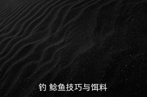 釣 鯰魚技巧與餌料