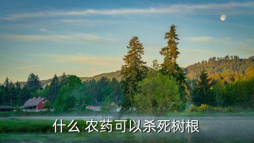 什么 農藥可以殺死樹根