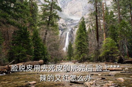 臉脫皮用去死皮的洗完后 臉上***辣的又紅怎么辦