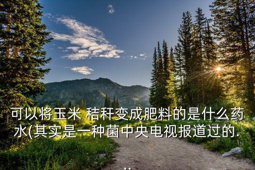 什么農藥能使小麥秸稈粗壯