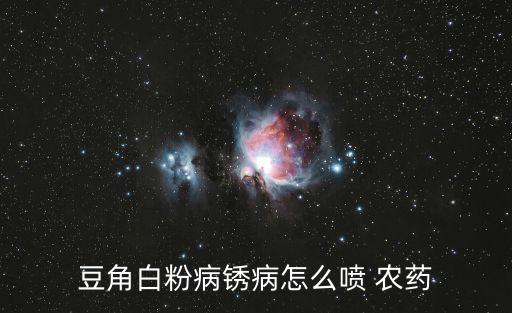 豆角白粉病銹病怎么噴 農藥