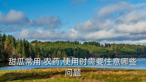 甜瓜常用 農(nóng)藥,使用時(shí)需要注意哪些問(wèn)題