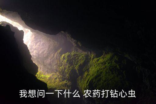 我想問一下什么 農藥打鉆心蟲