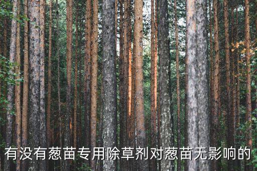 有沒有蔥苗專用除草劑對蔥苗無影響的