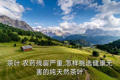 茶葉 農藥殘留嚴重,怎樣挑選健康無害的純天然茶葉