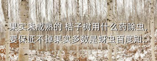 桔子樹(shù)上用什么農(nóng)藥,冬季桔子樹(shù)打什么農(nóng)藥