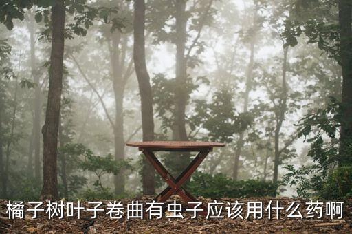 橘子樹葉子卷曲有蟲子應該用什么藥啊