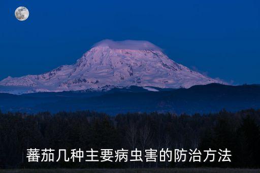 蕃茄幾種主要病蟲害的防治方法