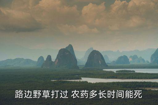 用什么農(nóng)藥草死的快點(diǎn),什么農(nóng)藥什么草都藥死