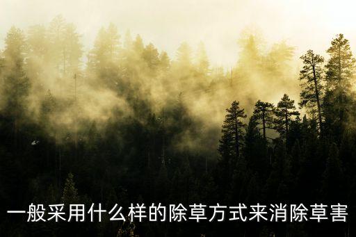 一般采用什么樣的除草方式來消除草害