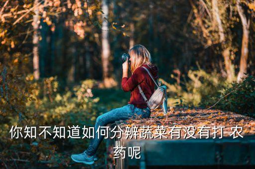 你知不知道如何分辨蔬菜有沒有打 農藥呢