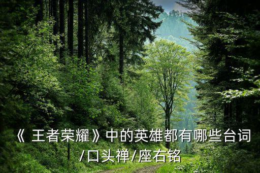 王者農藥亞瑟說的什么,王者亞瑟帶什么技能