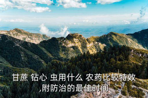 治鉆心蟲用什么農藥,專殺鉆心蟲農藥