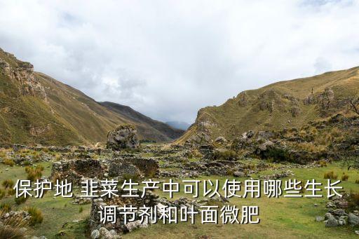 保護地 韭菜生產中可以使用哪些生長調節劑和葉面微肥