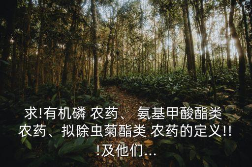 氨基甲酰類農藥是什么成分