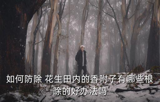 花生地莎草打什么農藥