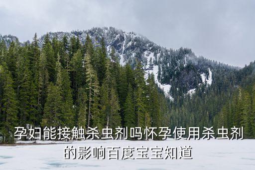  孕婦能接觸殺蟲劑嗎懷孕使用殺蟲劑的影響百度寶寶知道