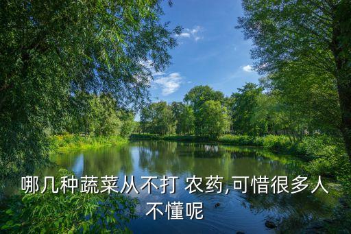 哪幾種蔬菜從不打 農(nóng)藥,可惜很多人不懂呢