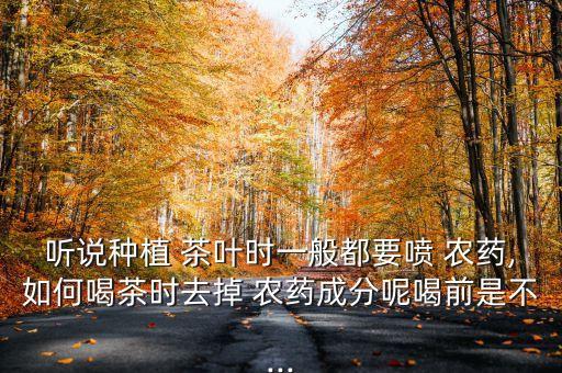 茶葉什么時候噴農藥最好,茶葉用什么農藥防治最好