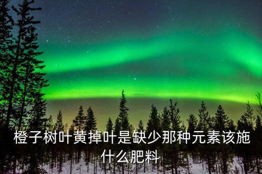 橙子打什么農藥,橙子樹黃葉用什么農藥