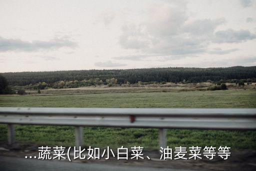 ...蔬菜(比如小白菜、油麥菜等等