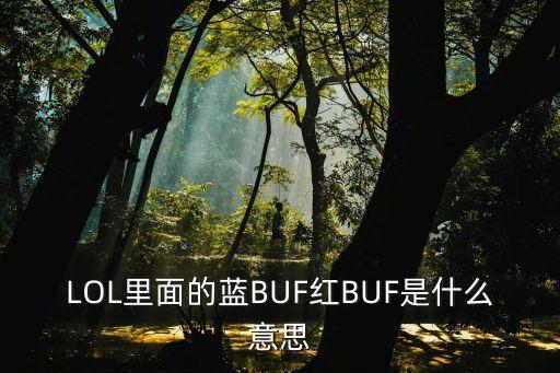 農(nóng)藥紅藍(lán)buff是什么,紅藍(lán)BUFF是什么意思