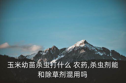 玉米幼苗殺蟲打什么 農藥,殺蟲劑能和除草劑混用嗎