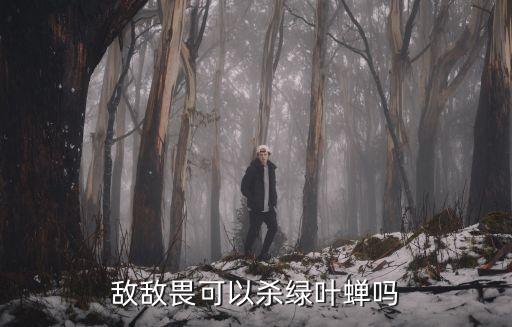 敵敵畏可以殺綠葉蟬嗎