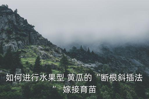 黃瓜嫁接后用什么農藥打,黃瓜可以嫁接到什么上