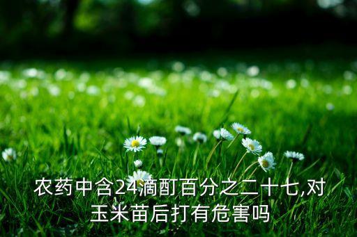 農(nóng)藥對(duì)玉米有什么影響,玉米后期用什么農(nóng)藥