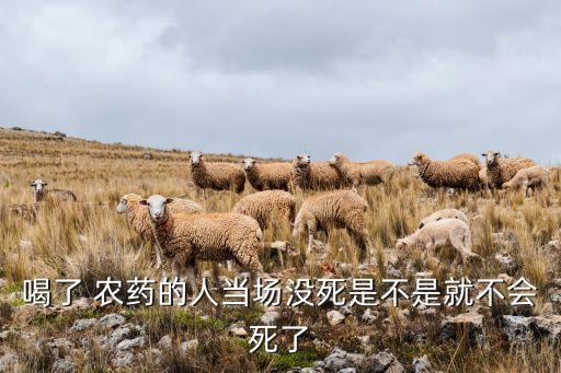 為什么喝了農藥沒有死,喝農藥死的人為什么不好