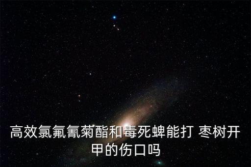 高效氯氟氰菊酯和毒死蜱能打 棗樹開甲的傷口嗎