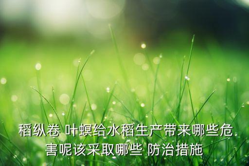 稻縱卷葉螟用什么農藥防治,防治水稻稻縱卷葉螟用什么農藥好