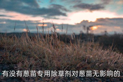 有沒有蔥苗專用除草劑對蔥苗無影響的